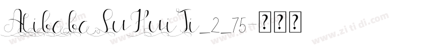 AlibabaPuHuiTi_2_75字体转换
