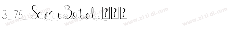 3_75_SemiBold字体转换