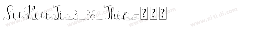 PuHuiTi_3_35_Thin字体转换