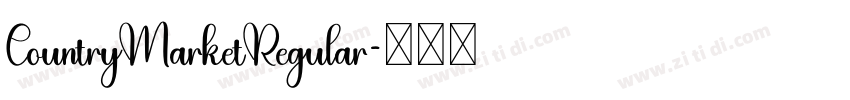 CountryMarketRegular字体转换