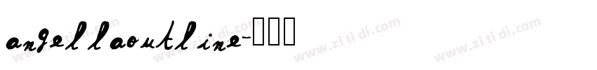 angellaoutline字体转换