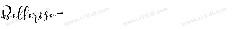 Bellerose字体转换