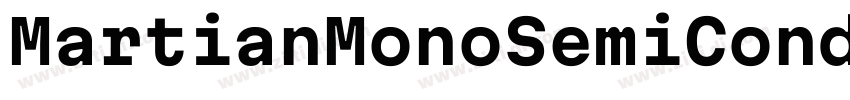 MartianMonoSemiConde字体转换
