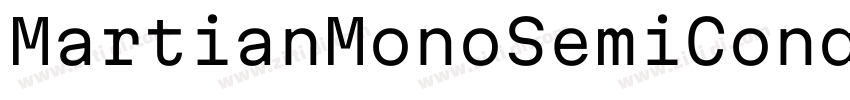 MartianMonoSemiConde字体转换