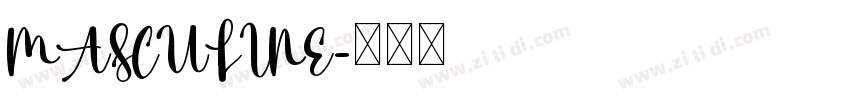 MASCULINE字体转换