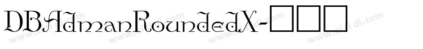 DBAdmanRoundedX字体转换
