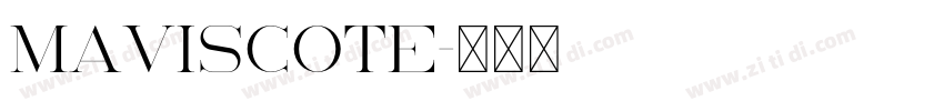 MAVISCOTE字体转换