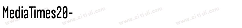 MediaTimes20字体转换