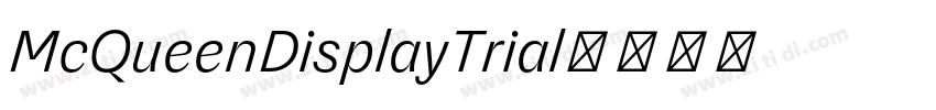 McQueenDisplayTrial字体转换
