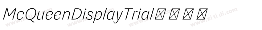 McQueenDisplayTrial字体转换