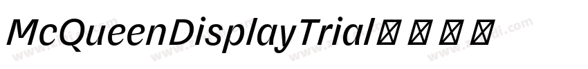 McQueenDisplayTrial字体转换