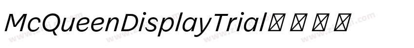 McQueenDisplayTrial字体转换