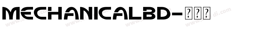 mechanicalbd字体转换
