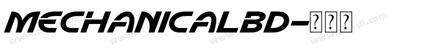 mechanicalbd字体转换