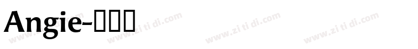 Angie字体转换