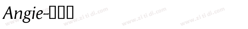 Angie字体转换