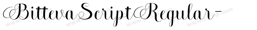 BittevaScriptRegular字体转换