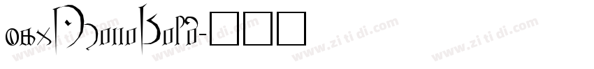 saxMonoBold字体转换