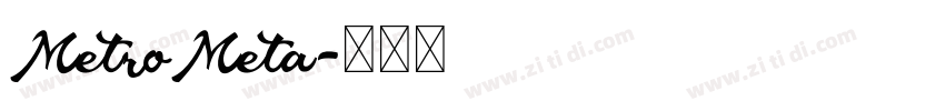 MetroMeta字体转换