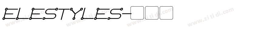 Elestyles字体转换