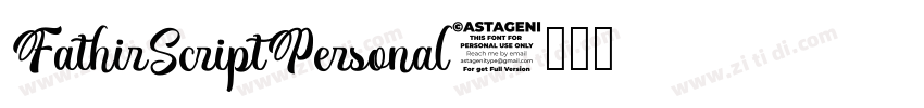 FathirScriptPersonal字体转换