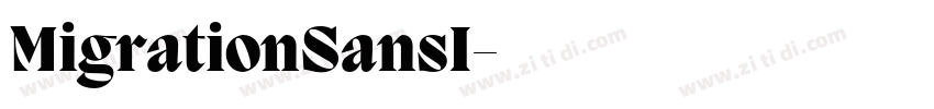 MigrationSansI字体转换
