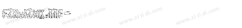 FZRuiZHK.TTF字体转换