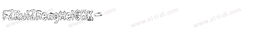 FZRuiZhengHeiGBK字体转换