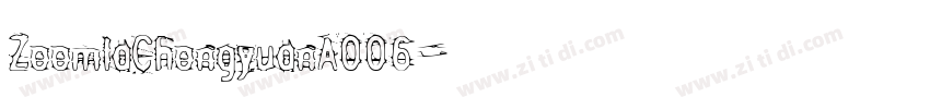 ZoomlaChongyuanA006字体转换