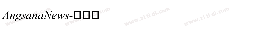 AngsanaNews字体转换
