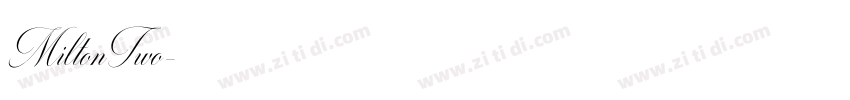 MiltonTwo字体转换