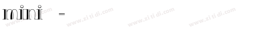 mini小辣条字体转换