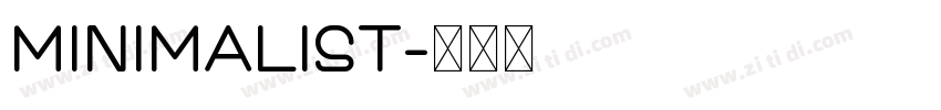 Minimalist字体转换