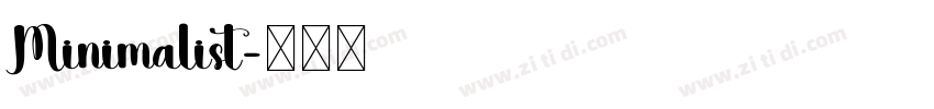 Minimalist字体转换