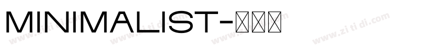 Minimalist字体转换
