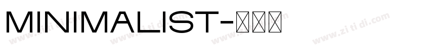 Minimalist字体转换
