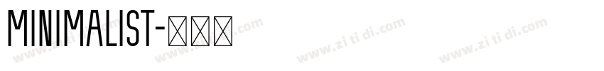 Minimalist字体转换