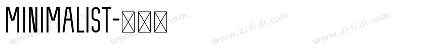 Minimalist字体转换