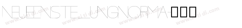 NeueEinstellungnorma字体转换