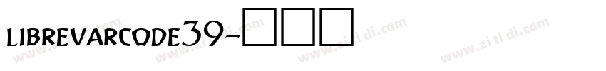 librevarcode39字体转换