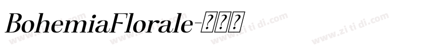 BohemiaFlorale字体转换