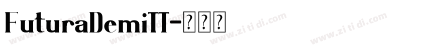 FuturaDemiTT字体转换
