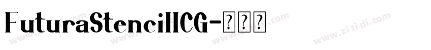 FuturaStencilICG字体转换