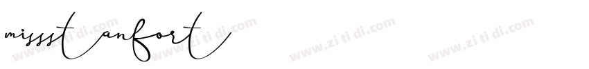 missstanfort字体转换