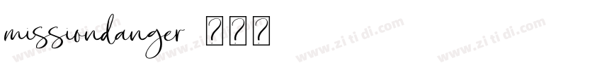 missiondanger字体转换