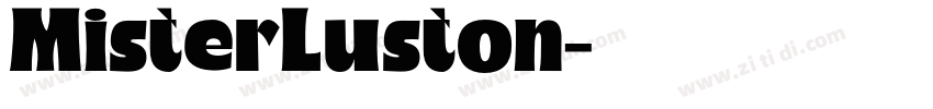 MisterLuston字体转换