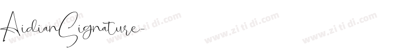 AidianSignature字体转换