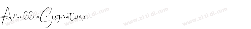 AmilliaSignature字体转换