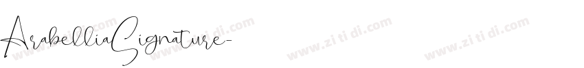 ArabelliaSignature字体转换