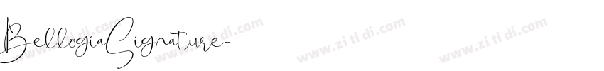 BellogiaSignature字体转换